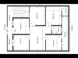 South Face 30x40 House Plan 3 Bed Room