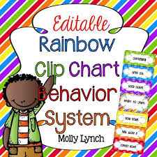 Rainbow Clip Chart Behavior Editable Version Included