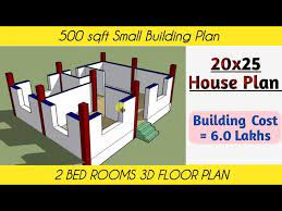 20 X 25 Building Plan 500 Sqft House