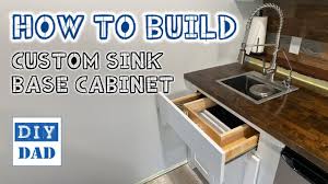 build a custom sink base cabinet