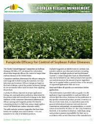 Soybean Disease Management Fungicide Efficacy For Control