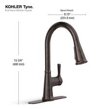 kitchen faucet in oil rubbed bronze