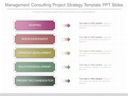 Management Consulting Project Strategy Template Ppt Slides