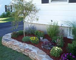 Raised Flower Beds In Front Of House