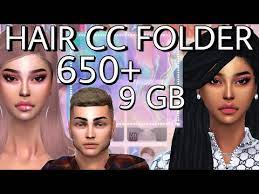hair cc folder sims 4 female male