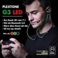 Tai nghe Gaming Không dây Plextone G3 LED Bluetooth 5.0 có MIC nối dài Đàm  thoại - Hàng chính hãng - Tai nghe Bluetooth nhét Tai