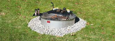 So you really don't get much easier than placing a fire ring. Campfire Rings Fire Ring With Grill Cooking Grate Pilot Rock