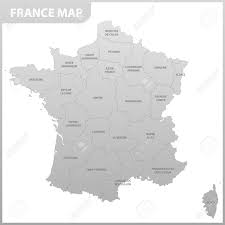 Carte de la france du sud. La Carte Detaillee De La France Avec Des Regions Ou Des Etats Clip Art Libres De Droits Vecteurs Et Illustration Image 84214800