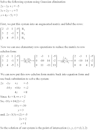 systems of linear equations tutorial