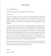 Good Email Cover Letter Under Fontanacountryinn Com