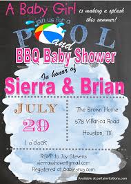 Play baby shower at pool on girlg.com. Pool And Bbq Baby Q Shower Invitations This Can Be Modified For Any Pool Party Invitation Baby Shower Bbq Baby Q Shower Baby Shower Invitations