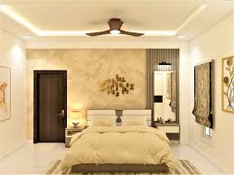 a modern master bedroom design with
