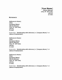 Resume Format With References Resume Format