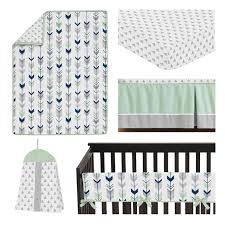 Mint Collection 5 Piece Crib Bedding