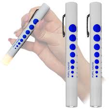 Qualicare First Aid Pupil Gauge Doctors Nurses Medical Pen Light Torch Twin Pack Ebay