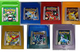 Amazon.com: Pokemon Gameboy Color Collection 7-Pack (Green, Blue, Red,  Yellow, Gold, Crystal, Silver) USA : Everything Else
