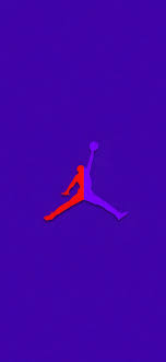 red purple air jordan logo art