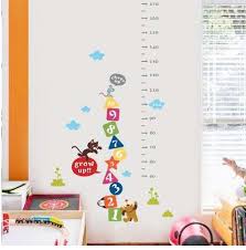 Cat Dog Funny Mouse Growth Chart Number Height Measure Wall Sticker For Kids Baby Nursery Bedroom Home Decor Decal Poster Mural Stickers For Rooms