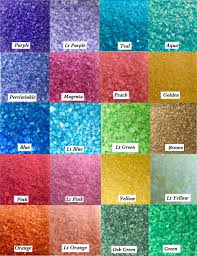 Bath Salts Color Chart
