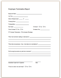termination forms