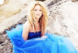Out of the blue — tell me what you see 04:02. Shakira Blue Dress Celebrities Female Celebs Shakira