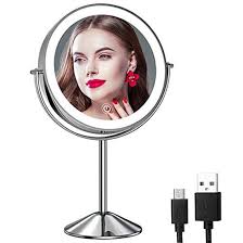 gospire 8 inch lighted makeup mirror