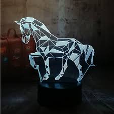 3d Luces Navidad Horse Night Light 7 Color Change Led Table Lamp Toy Gift Sfhs Org