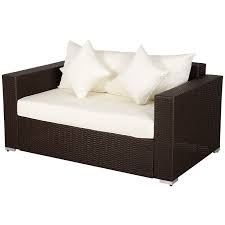 Rattan Loveseat Couch