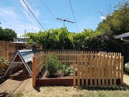 Raised Garden Beds Fence Picket Fence