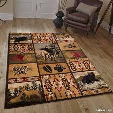 africa wildlife hunting rectangle rug