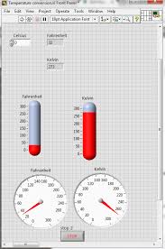 Temperature Conversion In Labview The Engineering Projects