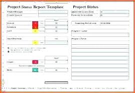 Daily Status Report Template Excel And Create Weekly Project
