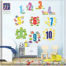 Numbers Wall Stickers Kids Playroom