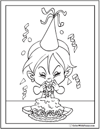 Well, not only kids but adults enjoy birthday parties! 55 Birthday Coloring Pages Printable And Customizable