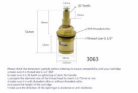 Will expose the valve in the tap body, unscrew it and replace with a new valve. Brass Ceramic Disc Tap Valve Cartridge 1 2 Hot Cold Replacement 20 Spline For Kitchen Basin Sink 51mm Height Tap Supplier Valve Manualvalve Hyundai Aliexpress