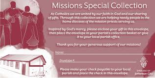 diocesan missions collection to be