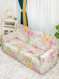 1pc Flower Pattern Sofa Cover Without