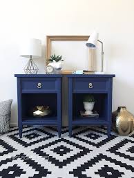 Modern Painted Nightstands With Country