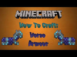 Horses are the methods of transport . How To Craft Horse Armor In Minecraft 1 11 Youtube
