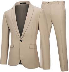 Select from our massive range of styles & colours including; Yffushi Mens 2 Piece Suits One Button Formal Slim Fit Solid Color Wedding Tuxedo At Amazon Men S Clothing Store