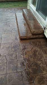 the stamped concrete patio i ve been