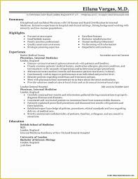 Medical Resume Template Free Of Medical Resume Examples