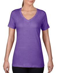 392 3 2 Oz Yd Womens Featherweight V Neck Tee Anvil
