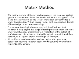 Review of literature example