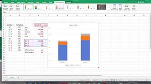 box and whisker plot using excel 2016