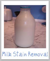 how to remove milk stains