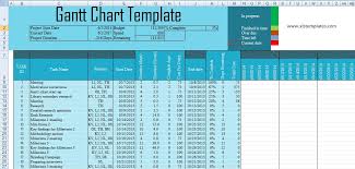 Download Excel Gantt Chart Template In Xlsx Free Excel