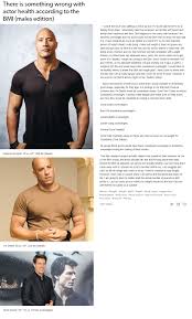 How much does vin diesel weigh? There Is Something Wrong With Actor Health According To The Bmi Fatlogic
