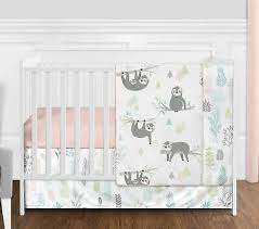 baby girl nursery crib bedding set