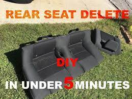 05 Mustang Rear Seat Delete How To